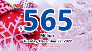 2位获胜者赢得了第二奖；Mega Millions 奖池升至 5.65 亿美元。